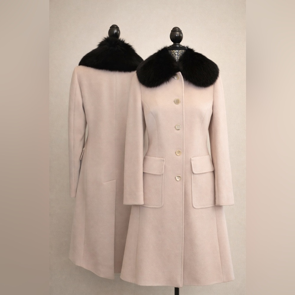 Les Copains powder pink coat